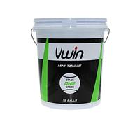 Uwin Tennis Balls Level 1 Youth Rubber Felt Green Pack of 72