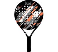 Uwin VR-X Junior Padel Racket, Lightweight Fibreglass Frame, Soft EVA 13 Core, Round Shape with Central Sweet Spot, Matte Finish, Orange White Grey