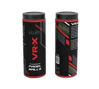 Uwin VR-X Padel Balls, Tube of 3, Consistent Bounce and Control, Durable Rubber Core and Needle Felt, Training and Match Play for Beginners and Club Players