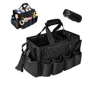 UWIOFF Cleaning Caddy Bag with Handle Cleaning Products Organiser and Adjustable Shoulder Straps for Home,Car, Garden