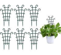UWIOFF Indoor Small Trellis, 6Pcs Plant Trellis for Climbing Plants Trellis for Potted Plants Stackable Plastic Pot Plant Support Trellis for Indoor Outdoor Hoya Vines Pothos Houseplants