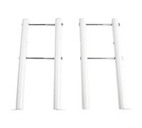 Uwithdanceme 2Pcs Radiator Floor Bracket,Cast Iron Radiator Feet Vertical Fixed Bracket,White Salt Spray Resistant Radiator Floor Bracket(20CM thick section)