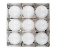 Uwithdanceme 9Pcs Christmas Tree Balls, For Christmas Tree Decoration, For Decoration In Hotel, Restaurant, Party, Wedding (White)