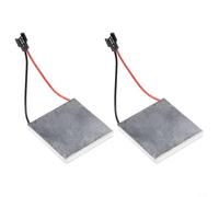Uwithdanceme Thermoelectric 2PCS Power Generator Fireplace Fan Repair Replacement Parts Temperature Difference Power Generation Chip 40×40mm