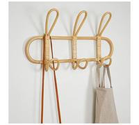 UWLFFLWZ Coat Hangers Rattan Wall Hooks Garments Organizer Rack Clothes Hat Hanging Hook Rattan Hanger Room Decor Hanger Wooden Coat Hangers