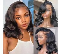 UWLK Bob Wig Raw Material:This Bob Human Hair Wig is 100% Unprocessed Brazilian Virgin Human Hair which is cut directly from a young and healthy donor