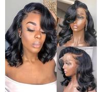 UWLK Bob Wig Raw Material:This Bob Human Hair Wig is 100% Unprocessed Brazilian Virgin Human Hair which is cut directly from a young and healthy donor