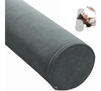 UWOBTN Cervical Roll Pillow Memory Foam Neck Round Pillow, with Zipper Cylinder Bolster Pillow for Sleeping, Round Neck Support Pillow for Head, Neck, Back, Legs and Yoga(A1,20x50cm/8x19in)