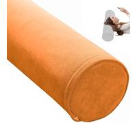 UWOBTN Cervical Roll Pillow Memory Foam Neck Round Pillow, with Zipper Cylinder Bolster Pillow for Sleeping, Round Neck Support Pillow for Head, Neck, Back, Legs and Yoga(A16,10x30cm/4x12in)