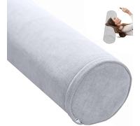 UWOBTN Cervical Roll Pillow Memory Foam Neck Round Pillow, with Zipper Cylinder Bolster Pillow for Sleeping, Round Neck Support Pillow for Head, Neck, Back, Legs and Yoga(A5,10x30cm/4x12in)