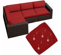 UWOBTN Replacement Outdoor Cushion Covers Waterproof, 50x50 60x60 Garden Sofa Seat Cushion Slipcover With Zipper, Removable Patio Cushion Covers For Indoor Outdoor Rattan Furnitur(Color 9,50x50x5cm)