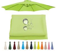 UWOBTN Replacement Parasol Canopy 2.5m 3.0m 3.5m, for Patio Deck Balcony Pool Garden Outdoor Waterproof Umbrella Replacement Fabric 6/8 Arms Sunshade Umbrella Cloth(B11,8ribs 350cm/11.5ft)