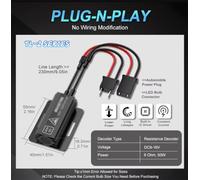 UWSCVM 2Pcs 50W Load Resistor Car LED Decoder Canbus Error Free for H1 H3 H7 H8 H11 H4 9005 9006 HB3 HB4 Car Lights Accessories,9005 HB3