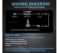 UWSCVM 2Pcs 50W Load Resistor Car LED Decoder Canbus Error Free for H1 H3 H7 H8 H11 H4 9005 9006 HB3 HB4 Car Lights Accessories,H4