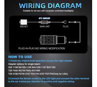 UWSCVM 2pcs Car Resistor Canbus LED Light Error Free Load Resistor Warning Canceller Anti Flicker,1156 BAU15S PY21W