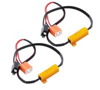 UWSCVM 2pcs Caubus Resistor H11 H8 H9 9005 HB3 9006 HB4 H4 HB2 9003 H7 LED Fog Headlights Lights Load Error Free No Flickering Decoder 12V,H7 (2)