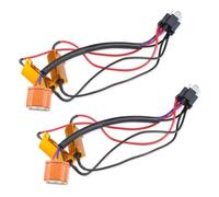 UWSCVM 2pcs Caubus Resistor H11 H8 H9 9005 HB3 9006 HB4 H4 HB2 9003 H7 LED Fog Headlights Lights Load Error Free No Flickering Decoder 12V,H4 9003 HB2 (2)