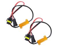UWSCVM 2pcs Caubus Resistor H11 H8 H9 9005 HB3 9006 HB4 H4 HB2 9003 H7 LED Fog Headlights Lights Load Error Free No Flickering Decoder 12V,H11 H8 H9 (2)