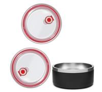 UWSTE 2Pack Replacement Lids Compatible With YETI Dog Bowl 32 OZ, Lid for YETI Boomer 4, Spill-proof and Leak Proof, BPA Free.