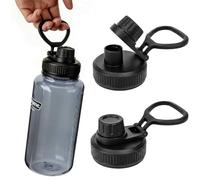 UWSTE 2Pack Replacement Lids for Nalgene Water Bottles 32 oz, Replacement Cap for Nalgene wide mouth bottle, Loop Top Lid, BPA Free.