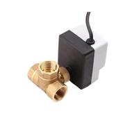 UWUKCJOKQ 1-1/4“” inch 3 Way Motorized Ball Three Wires Two Point Control With Manual Switch(L TYPE-12VDC)