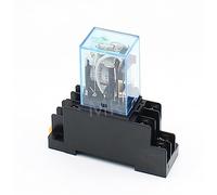 UWUKCJOKQ 10sets Time Relay LY2 DC110V AC110V AC220V AC380V Small Relay 10A 8 Pins Coil DPDT with Socket Base(Dc,110V)