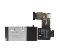 UWUKCJOKQ 1pcs 3V110-06 NO NC Solenoid Valve 3 Way DC12V 24V AC 110V 220V Pneumatic Air Control Valve Electric Gas Magnetic Valve Alumium Body(3V110-06 NC,AC 220V)