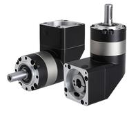 UWUKCJOKQ 1pcs 90 Degree Right Angled Planetary Gear Reducer for Nema 23 Stepper Motor 60-130 mm Flange Servo Speed(PVE090 19mm Input,Speed Ratio 15 to 1)