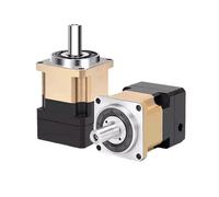 UWUKCJOKQ 1pcs Nema23 Motor Planetary Gearbox Helical Gear Reducer Step-Down 200-600W 60 Flange Servo Speed(Ratio 25 to 1,9.525mm input)