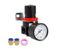 UWUKCJOKQ AR2000 1/4" Thread Pneumatic Air Compressor Pressure Regulator Reduction Valve 4mm 6mm 8mm 10mm 12mm Connector Fittings(Ar2000 and 10mm)
