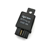 UWUKCJOKQ DC 12V/24V 40A NO 4 Pin 6.5mm Mounting Hole 4 Pin Socket Automotive Truck Car Relay 2PCS