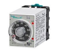 UWUKCJOKQ ST3P On Delay Multifunctional Time Relay with Socket AC Power Supply(380VAC,A-C 5sec. - 30min.)