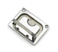 UWUKCJOKQ XK601 Concealed Handle Stainless Steel Square Flush Pull Ring Handles 304 Hidden Recessed Furniture 1Pcs