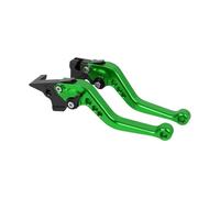 UWVSQBMPE Mount Clamp Riser Motorcycle Brake Levers Modified Horn Adjustable Hand Lever for GY6 for Suzuki Accessories Motorcycle Handle Risers(Green)