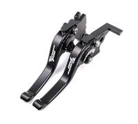 UWVSQBMPE Mount Clamp Riser Motorcycle Clutch Brake Lever Adjustable Folding Handle Levers for Tenere 700 for World for Raid for XTZ700/SP Motorcycle Handle Risers(B-Black)