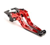 UWVSQBMPE Mount Clamp Riser Motorcycle Clutch Brake Lever Adjustable Folding Handle Levers for Tenere 700 for World for Raid for XTZ700/SP Motorcycle Handle Risers(A-Red)