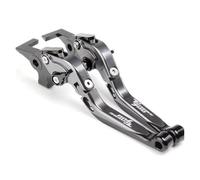 UWVSQBMPE Mount Clamp Riser Motorcycle Clutch Brake Lever Adjustable Folding Handle Levers for Tenere 700 for World for Raid for XTZ700/SP Motorcycle Handle Risers(A-Grey)
