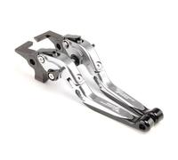 UWVSQBMPE Mount Clamp Riser Motorcycle Clutch Brake Lever Adjustable Folding Handle Levers for Tenere 700 for World for Raid for XTZ700/SP Motorcycle Handle Risers(A-Sliver)
