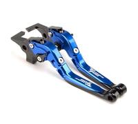 UWVSQBMPE Mount Clamp Riser Motorcycle Clutch Brake Lever Adjustable Folding Handle Levers for Tenere 700 for World for Raid for XTZ700/SP Motorcycle Handle Risers(A-Blue)