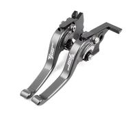 UWVSQBMPE Mount Clamp Riser Motorcycle Clutch Brake Lever Adjustable Folding Handle Levers for Tenere 700 for World for Raid for XTZ700/SP Motorcycle Handle Risers(B-Grey)