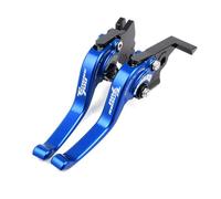 UWVSQBMPE Mount Clamp Riser Motorcycle Clutch Brake Lever Adjustable Folding Handle Levers for Tenere 700 for World for Raid for XTZ700/SP Motorcycle Handle Risers(B-Blue)