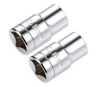uxcell 1/2-inch Drive E13 Universal Spline Socket Shallow 12 Point Cr-V Steel 2 Pcs
