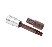 uxcell 1/2-Inch Drive T50 Torx Bits & 3/8 Inch 10mm Hex Shank 30mm Length Magnetic Screwdriver Bit
