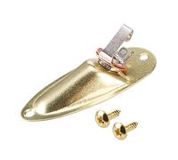 uxcell 1/4 Inch Guitar Loaded Mono Output Jack Plate Input Socket for Fender Stratocaster Strat ST/SQ Electric Guitar, Golden