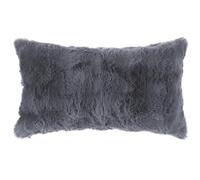Uxcell 1 Pc Faux Fur Cozy Decorative Throw Pillow Case Luxury Soft Modern Plush Pillowcase Cushion Case for Home Decoration Grey 30 x 50 cm
