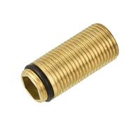 uxcell 1 Pcs Faucet Extension Tubes, 1.89" x 0.79" Faucet Mount Extension Shank Handle Brass Basin Faucet Mounting Accessories Fixed Foot for Bathroom and Kitchen Faucets