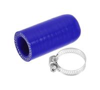 uxcell 1 Set 20mm ID Silicone Coolant Cap w/Clamp for Coolant Heater Blue