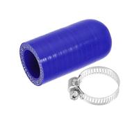 uxcell 1 Set 22mm ID Silicone Coolant Cap w/Clamp for Coolant Heater Blue