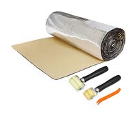 Uxcell 1 Set Car Sound Insulation Mat 5mm W/Roller Push Tool 40"x24"