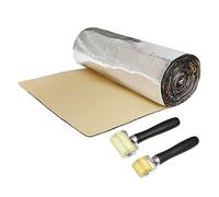 Uxcell 1 Set Car Sound Insulation Mat 5mm W/Roller Push Tool 60"x40"